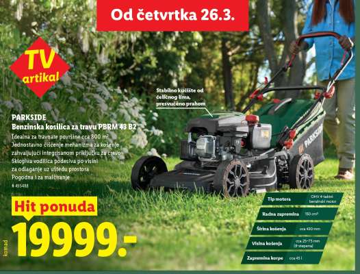 PARKSIDE Benzinska kosilica za travu PBRM 43 B2