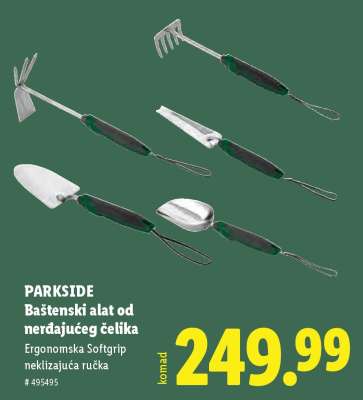 Baštenski alat od nerđajućeg čelika