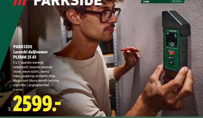 PARKSIDE Laserski daljinomer PLEMM 25 A1