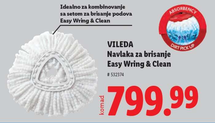 Vileda Navlaka za brisanje Easy Wring & Clean