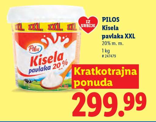 Pilos Kisela pavlaka XXL