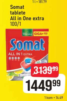 Somat tablete All in One extra 100/1