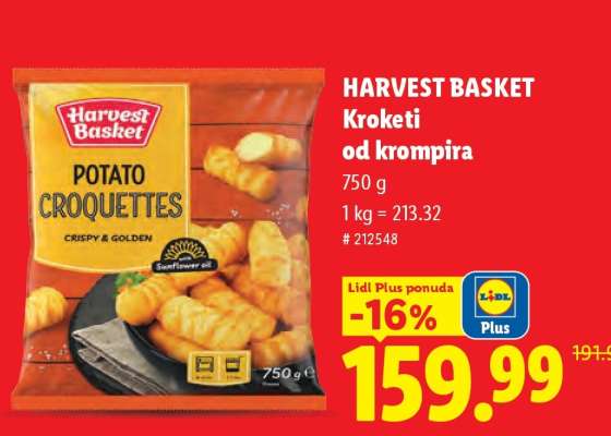 Harvest Basket Kroketi od krompira