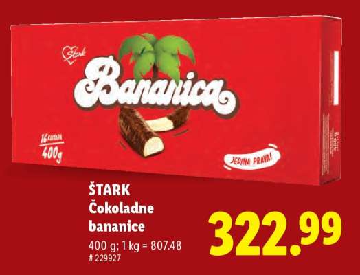 Štark Čokoladne bananice