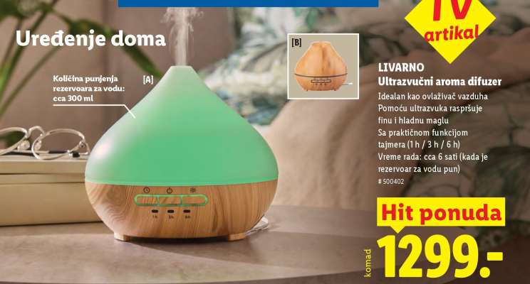 Livarno Ultrazvučni aroma difuzer
