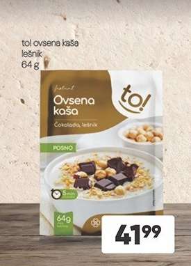 to! ovsena kaša lešnik