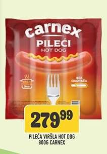 Pileća viršla hot dog