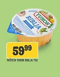 PAŠTETA YUHOR RIBLJA 75G