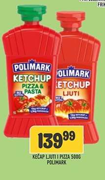 Kečap Ljuti i Pizza 500g Polimark