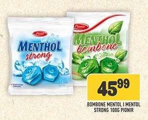 Bombone Mentol i Mentol Strong 100g Pionir