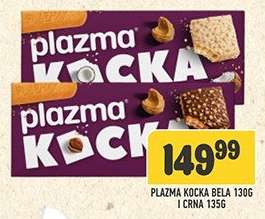 Plazma Kocka Bela 130g i Crna 135g