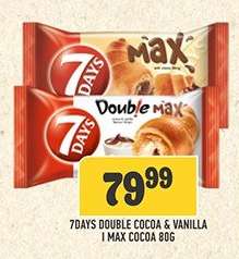 7DAYS Double Cocoa & Vanilla / Max Cocoa 80g