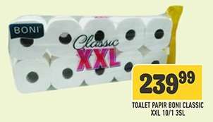 Toalet papir Boni Classic XXL 10/1 3SL