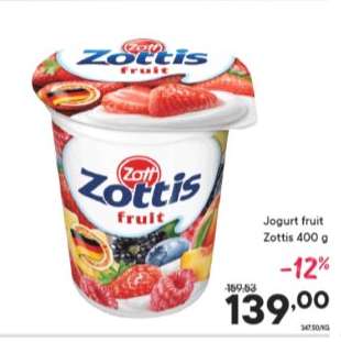 Jogurt fruit Zottis 400 g
