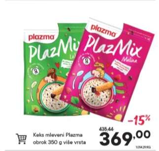 Keks mleveni Plazma obrok 350 g više vrsta