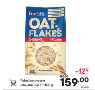 Pahuljice ovsene lomljene Fun Fit 400 g