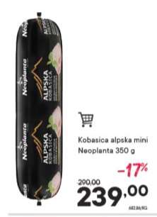 Kobasica alpska mini Neoplanta 350 g