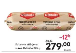 Kobasica stisnjena šunka Delikato 325 g