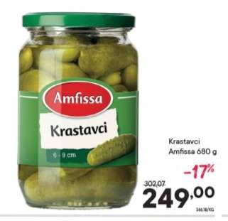 Krastavci Amfissa 680 g