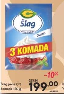 Šlag pena C 3 komada