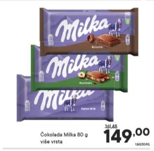 Čokolada Milka 80 g
