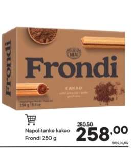 Napolitanke kakao Frondi 250 g