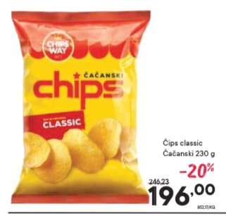 Čips classic