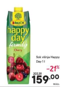 Sok višnja Happy Day 1 l