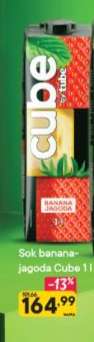 Sok banana-jagoda Cube 1 l