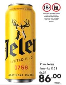 Pivo Jelen limenka 0.5 l