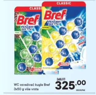 WC osvěživač kugle Bref