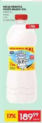 MOJA KRAVICA SVEŽE MLEKO XXL