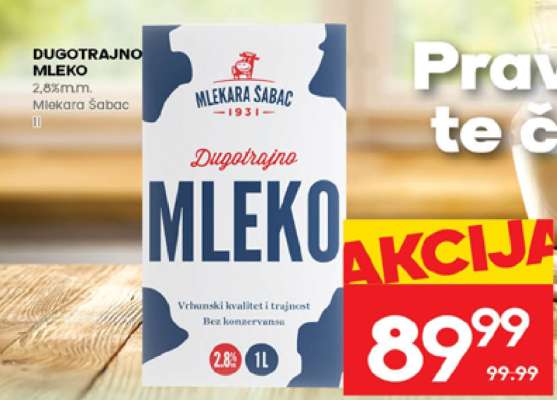 DUGOTRAJNO MLEKO