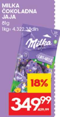 MILKA ČOKOLADNA JAJA