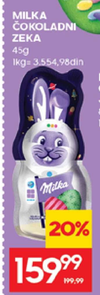MILKA ČOKOLADNI ZEKA