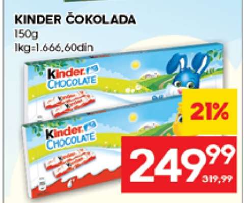 Kinder Čokolada