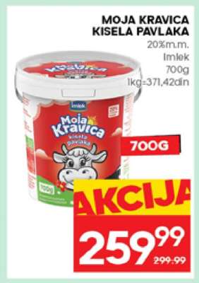 MOJA KRAVICA KISELA PAVLAKA