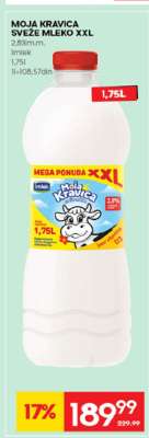 MOJA KRAVICA SVEŽE MLEKO XXL