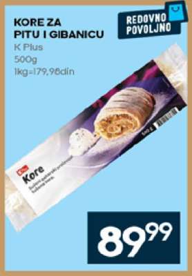 KORE ZA PITU I GIBANICU