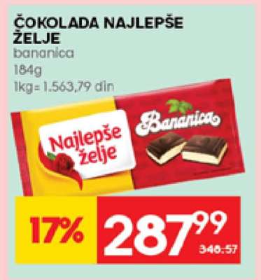 ČOKOLADA NAJLEPŠE ŽELJE