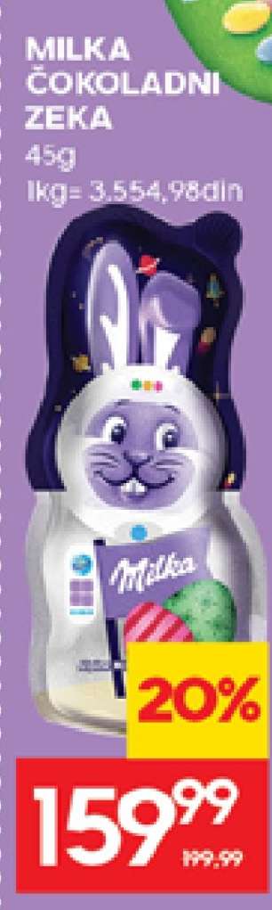 MILKA ČOKOLADNI ZEK