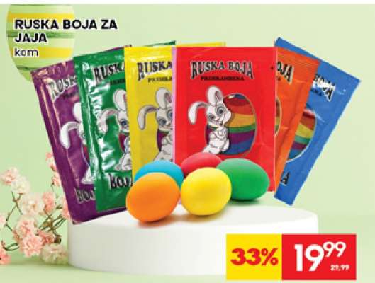 RUSKA BOJA ZA JAJA