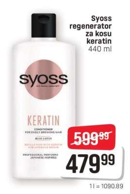 Syoss regenerator za kosu keratin