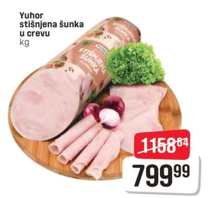 Yuhor stišnjena šunka u crevu
