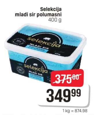 Selekcija mladi sir polumasni