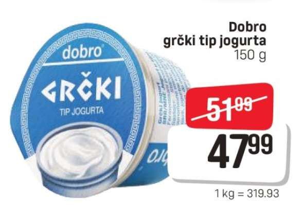 Dobro grčki tip jogurta