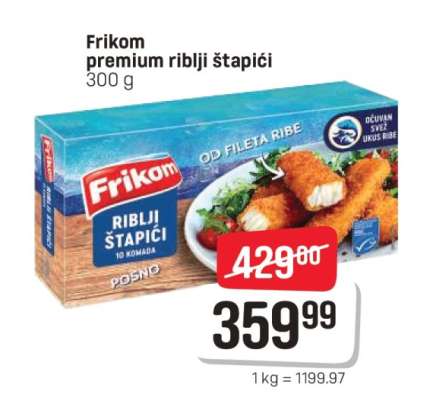 Frikom premium riblji štapići