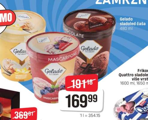 Gelado sladoled čaša