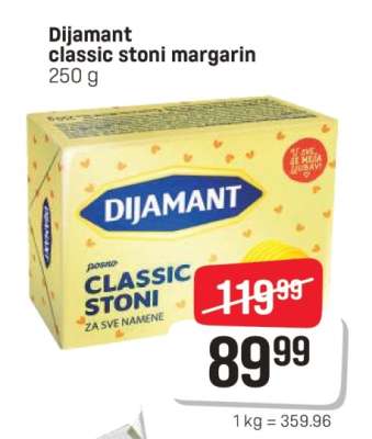 DIjamant classic stoni margarin