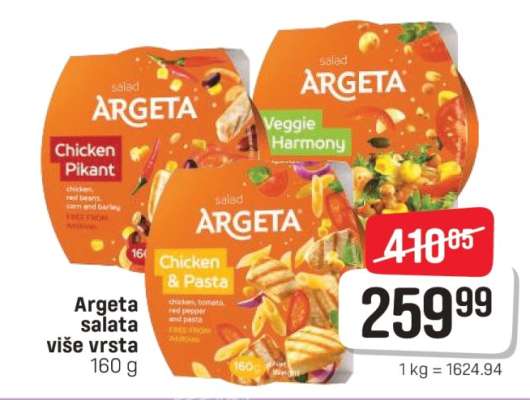 Argeta salata više vrsta